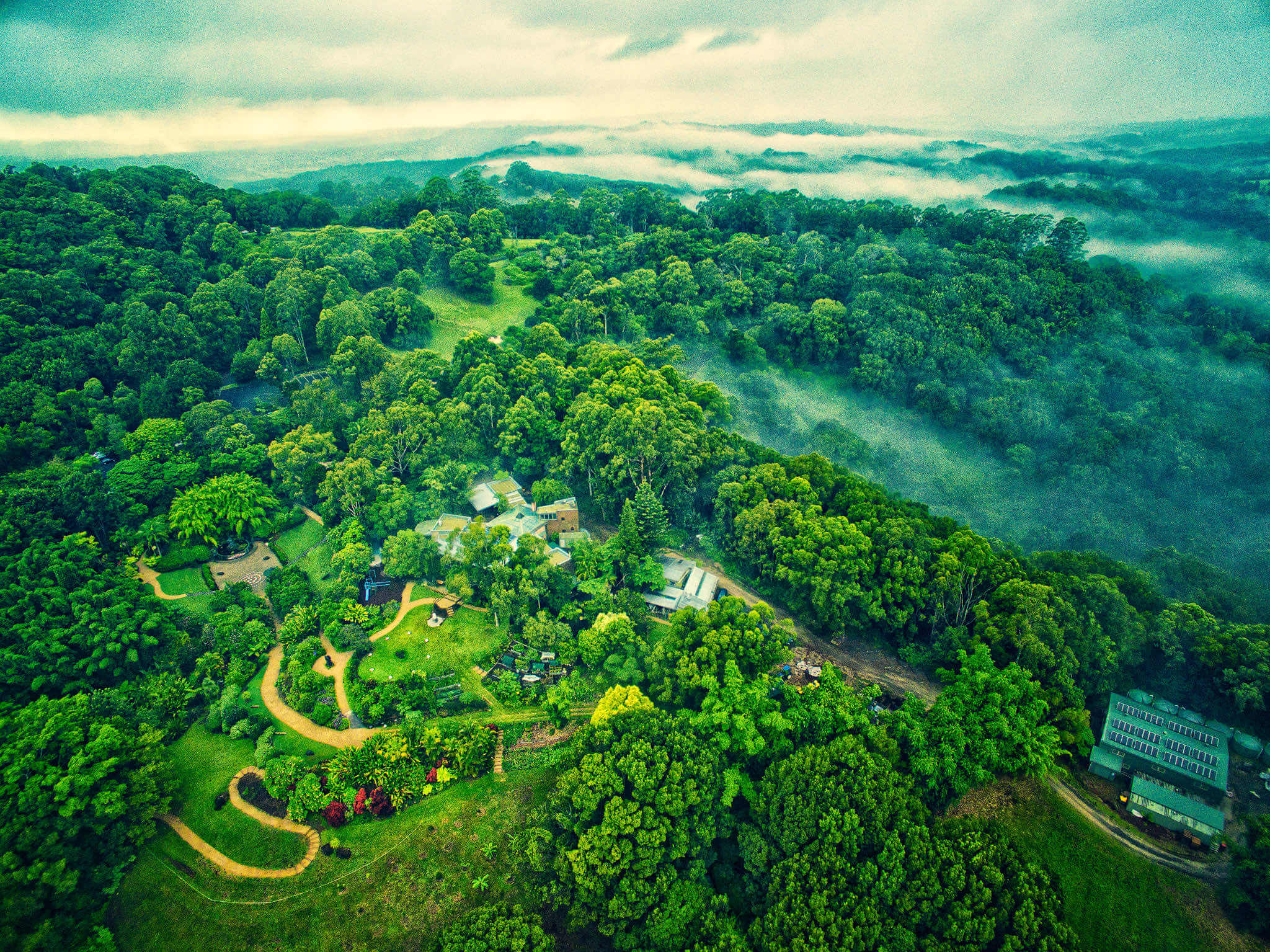 Crystal Castle from the air