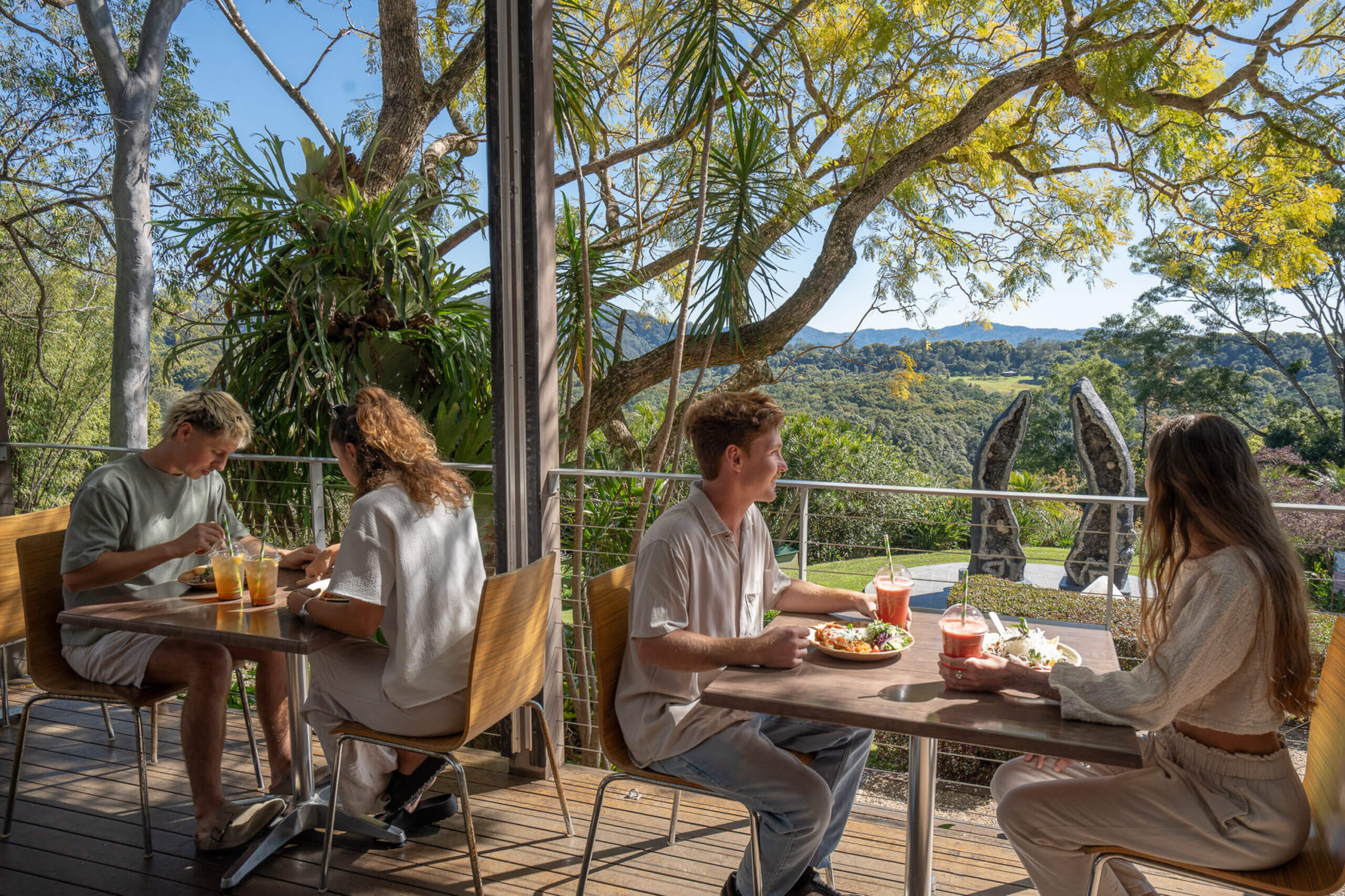 Lunch on the Lotus Café verandah